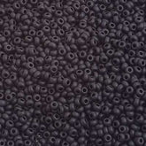 10/0 Preciosa Seed Beads Opaque Black Matte